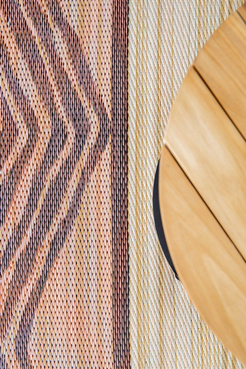 Visuel 4 du produit Tapis coloris multicolore polypropylène recyclé intérieur extérieur - 90 x 150 cm