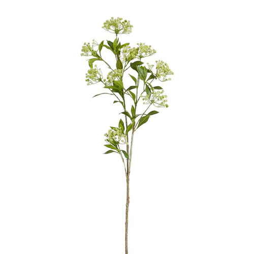 Visuel 1 du produit Tige de gypsophile artificiel vert en plastique recyclé - 106 cm