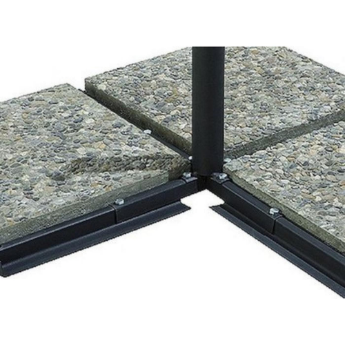 Visuel 3 du produit Parasol déporté bleu en aluminium Proloisirs Roma - 3 x 4 m