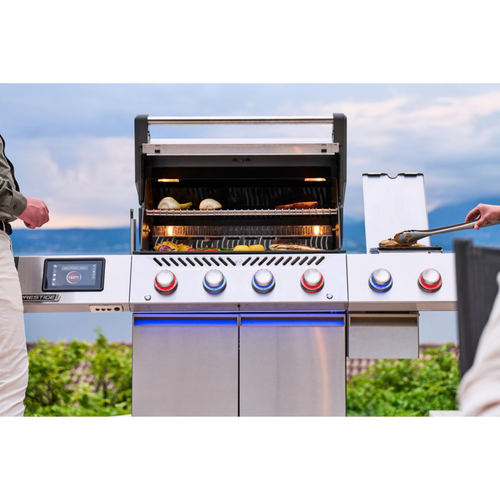 Visuel 2 du produit Barbecue gaz inox Napoléon Prestige Pro 500 4 brûleurs - 166 x 66 x 129,5 cm