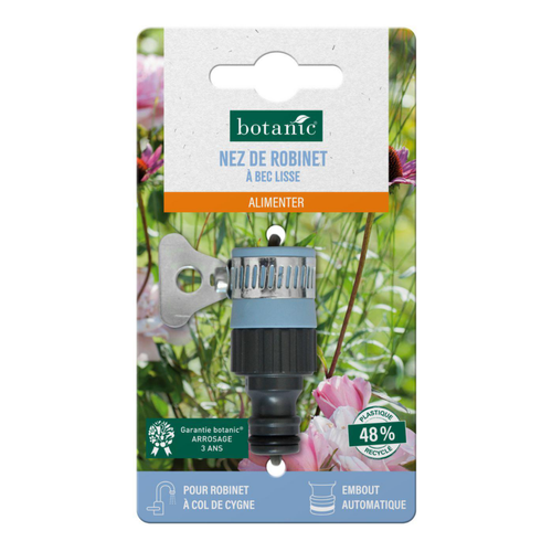 Visuel 1 du produit Net de robinet botanic® à bec lisse pour robinet à col de cygne avec embout automatique