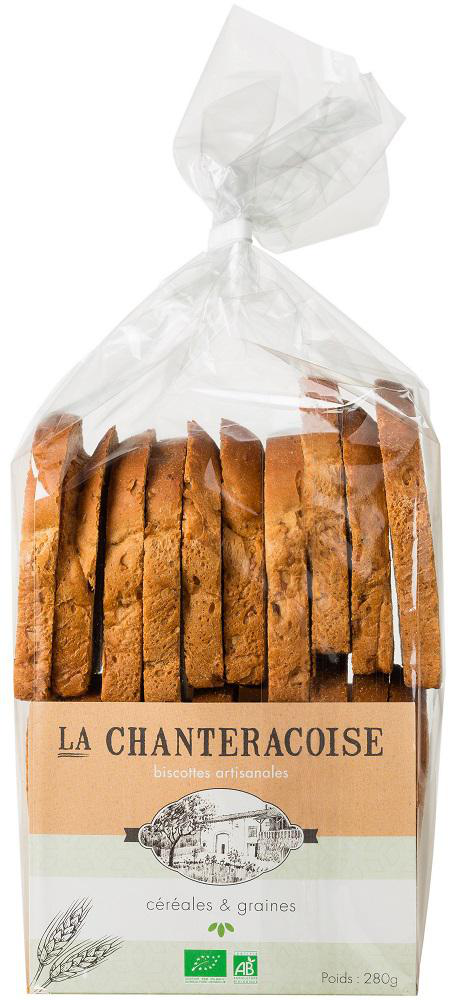 Visuel 1 du produit Biscottes bio aux céréales et graines Chanteracoise - 280 g