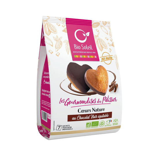 Visuel 1 du produit Cœur moelleux au chocolat noir équitable bio Biosoleil - 180 g