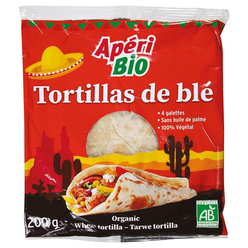 Visuel 1 du produit Tortillas de blé bio Apéri Bio - 200 g