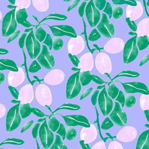 Visuel 1 du produit Serviettes en papier à motif rose/vert/bleu Prune - 40 x 40 cm