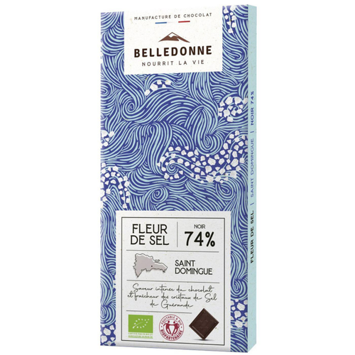 Visuel 1 du produit Tablette noir fleur de sel bio Belledonne - 100 g