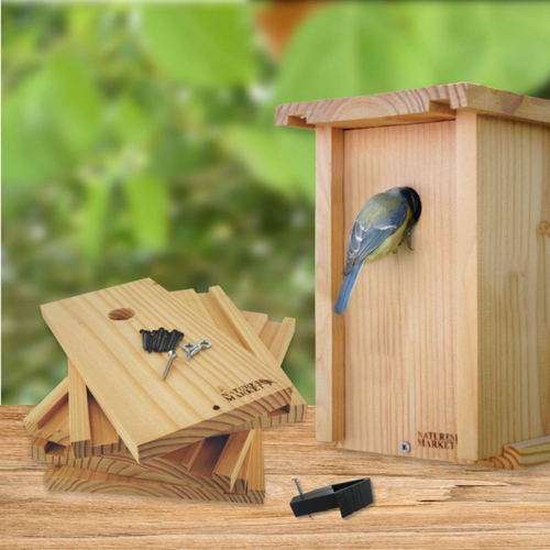 Visuel 1 du produit Nichoir à monter en bois douglas Natures Market trou 28 mm - 17 x 21 x 22,5 cm