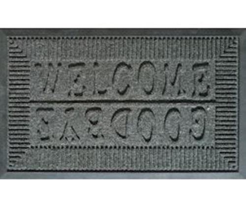 Visuel 1 du produit Grattoir extérieur gris en aiguilleté et caoutchouc résistant Sweetsol - 75 x 45 cm