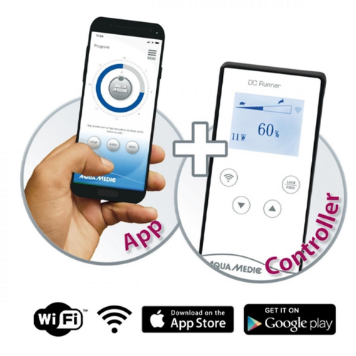 Visuel 4 du produit Pompe à eau aquarium DC Runner 5.3 WiFi contrôlable - AQUA MEDIC - 5.3L/mn