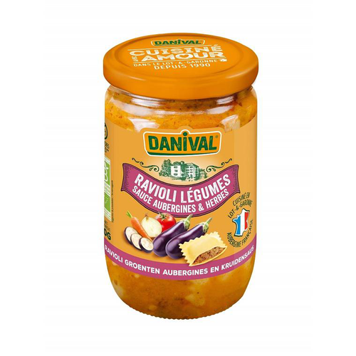 Visuel 1 du produit Ravioli légumes sauce aubergine en Bocal Danival - 670 g