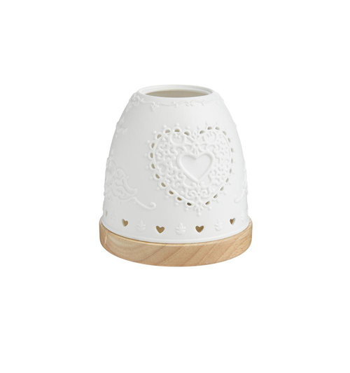 Visuel 1 du produit Mini-igloo lumineux en verre à motifs coeurs Bernard Grange