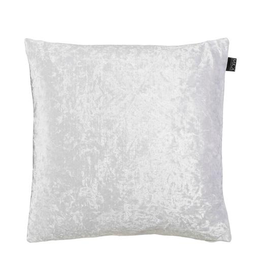 Visuel 1 du produit Coussin en velours polyester brillant crème - 45 x 45 cm