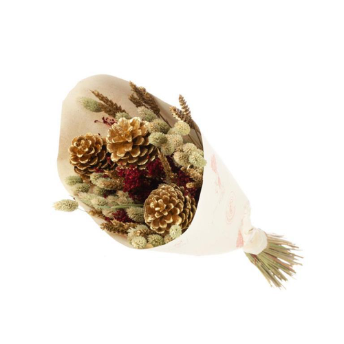 Visuel 1 du produit Bouquet de fleurs séchées ton beige Trendy Noël - H 50 cm