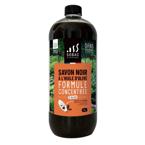 Visuel 1 du produit Savon noir à l'huile d'olive 100 % d'origine naturelle Sobac - 1 L