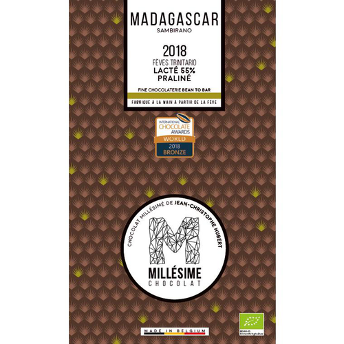 Visuel 1 du produit Tablette de chocolat de Madagascar au lait praliné 75 g