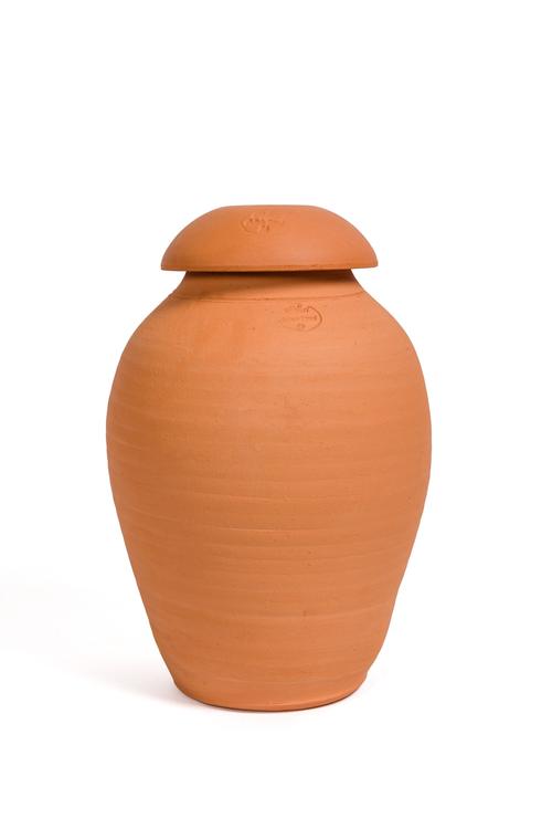 Visuel 1 du produit Ollas coloris orange en terre cuite 20 L Poterie Jamet - Ø 28,5 x 39 cm