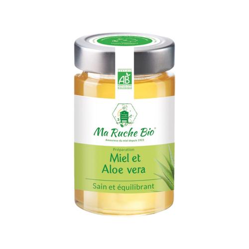 Visuel 1 du produit Miel et aloe vera en pot Ma Ruche Bio - 250g