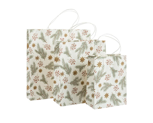 Visuel 2 du produit Sac cadeau pin coloris multicolore en papier - 35,5 x 35,5 x 15 cm