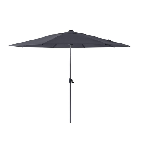 Visuel 1 du produit Parasol droit gris en aluminium Proloisirs- ø 350 cm