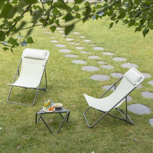 Visuel 3 du produit Tétière repose tête pour maxi transat Seigle Batyline® Lafuma coloris beige - 46 x 5 x 20 cm