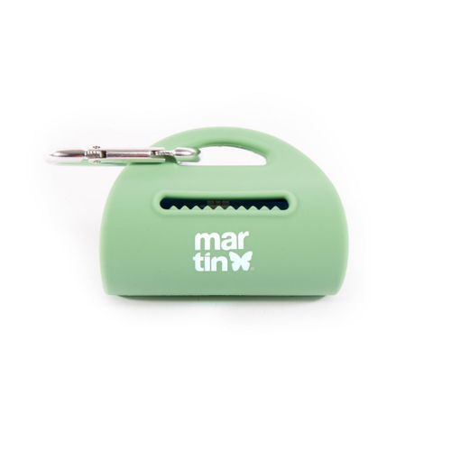 Visuel 1 du produit Distributeur de sacs à crottes en silicone coloris vert Martin Sellier
