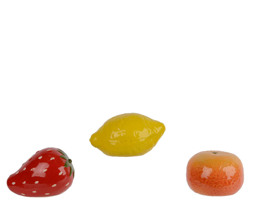 Visuel 1 du produit Fruit décoratif en porcelaine - Ø 9 x H 6,5 cm