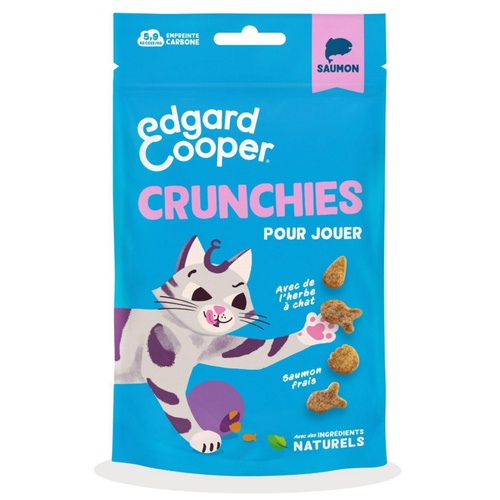 Visuel 1 du produit Friandises pour chat au saumon sans céréales Edgard & Cooper Crunchies - 50 g