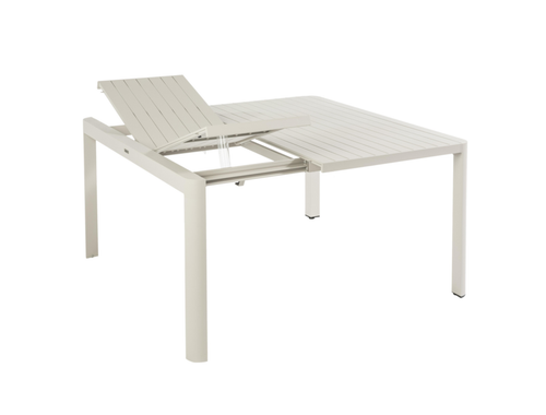 Visuel 2 du produit Table de jardin coloris beige en aluminium Filao Bizzotto - 97/149 x 149 cm