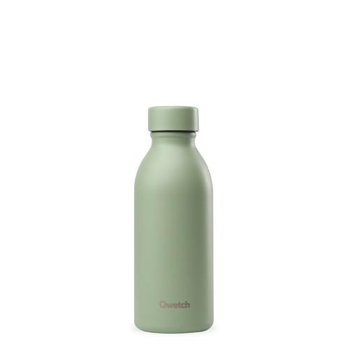 Visuel 1 du produit Bouteille isotherme en inox recyclé Qwetch Icon Matt vert tilleul - 500 ml