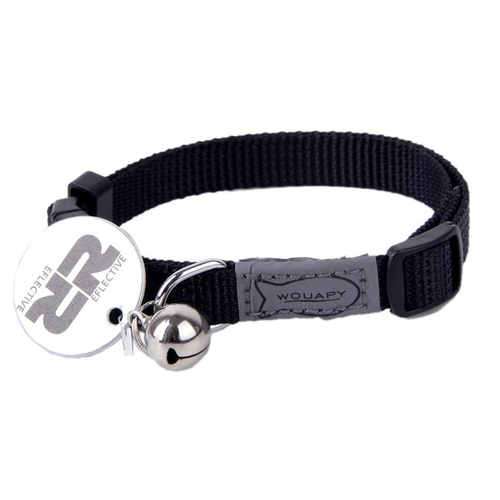 Visuel 1 du produit Collier pour chat en nylon coloris noir Wouapy Basic Line - Taille unique