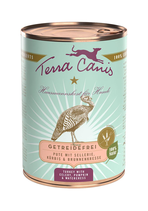 Visuel 1 du produit Aliment complet pour chien sans céréales Terra Canis dinde – 400 g
