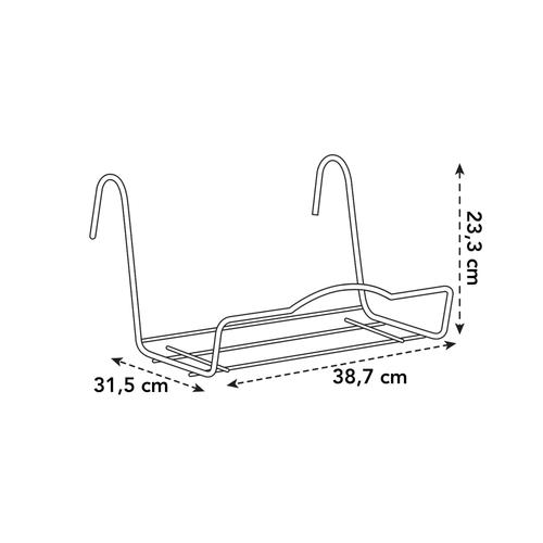Visuel 6 du produit Support universel medium anthracite Elho - 38,7 x 31,5 x 23,2 cm