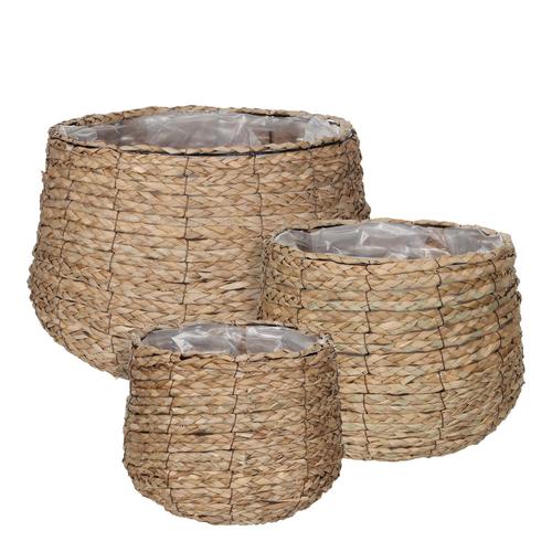 Visuel 1 du produit Panier rond coloris marron en osier Avalon Mica Decorations - 32 x  Ø 44 cm