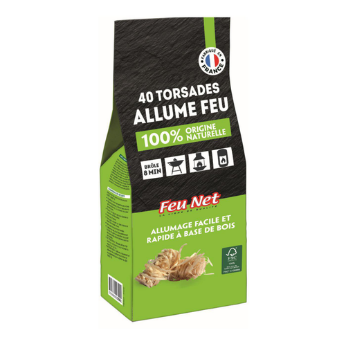 Visuel 1 du produit Torsades allume-feu Feu net x 40