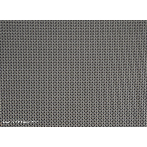 Visuel 2 du produit Chaise pliante chiné noire en aluminium et toile Proloisirs Thema