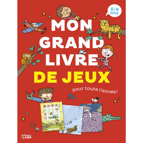 Visuel 1 du produit Livre"Mon grand livre de jeux" 6/8 ans aux Éditions Lito