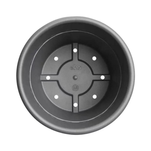 Visuel 3 du produit Pot en plastique recyclé gris anthracite Elho Algarve Cilindro - Ø 48 x H 40 cm