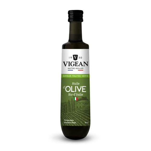 Visuel 1 du produit Huile d’olive bio d’Italie en bouteille de 50 cl