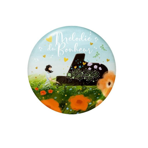 Visuel 1 du produit Magnet mélodie du bonheur Cartesdart - 5,6 x 5,6 cm