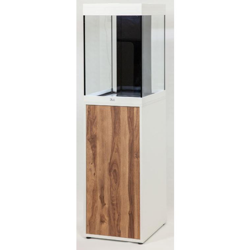 Visuel 1 du produit Aquarium équipé et meuble support coloris blanc/chêne Aquatlantis Tower 96 Élégance - 96 L