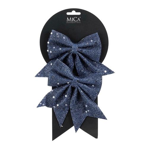 Visuel 1 du produit Ensemble de 2 nœuds bleus - 12 x 13 cm