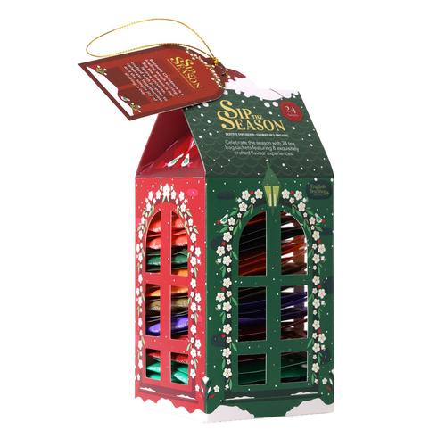 Visuel 1 du produit Coffret lanterne avec assortiment de 8 thés et infusions bio Sip The Season - les 24 sachets