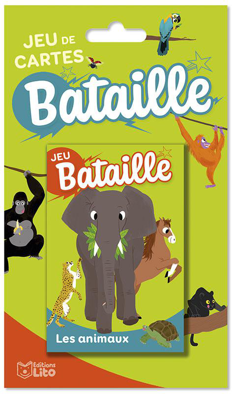 Visuel 1 du produit Jeu de bataille "Les animaux" aux Éditions Lito