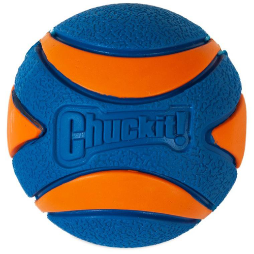 Visuel 1 du produit Balle pour chien bleue caoutchouc Chuckit! Ultra Squeaker Ball - Taille Medium