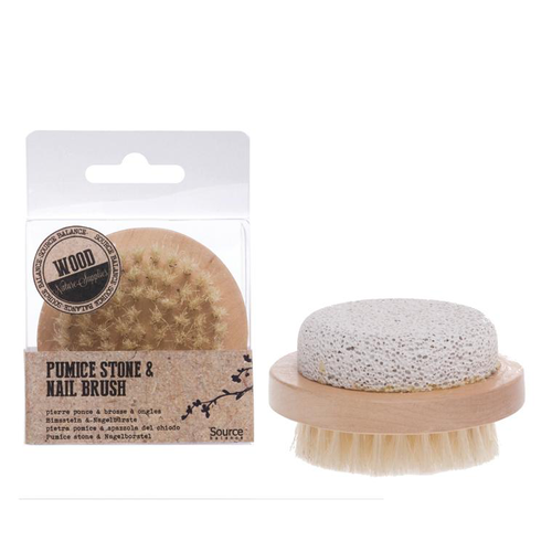 Visuel 1 du produit Brosse ongles en bois et pierre ponce