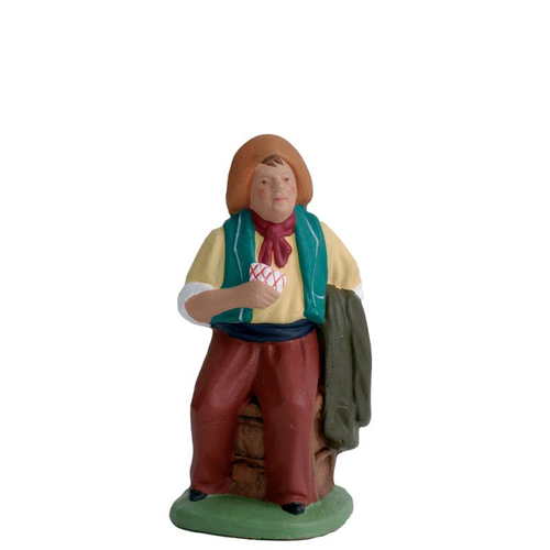 Visuel 1 du produit Personnage de crèche de Noël Aimé Santons Escoffier - 7 cm
