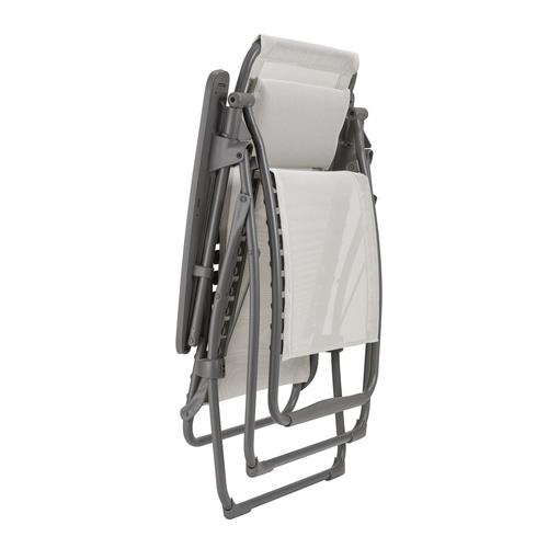 Visuel 2 du produit Fauteuil relax en tube acier titane et toile Batyline Seigle II Lafuma Futura - 71 x 83 x 113 cm