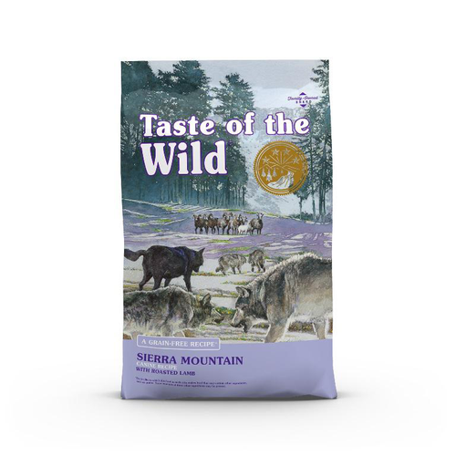 Visuel 1 du produit Croquettes pour chien adulte sans céréales agneau rôti Taste of the Wild Sierra Mountain - 12,2 kg