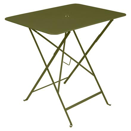 Visuel 1 du produit Table pliante Bistro coloris vert en acier Fermob - 77 x 57 x 74 cm