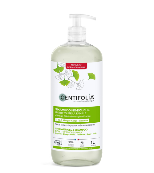 Visuel 1 du produit Shampooing douche bio pour toute la famille Centifolia - 1 L